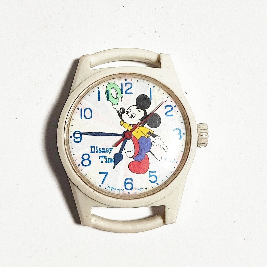 SEIKO DISNEY TIME セイコー ディズニータイム 6640-6000 ミッキーマウス メンズレディースキッズ腕時計 手巻き ジャンク j149の画像1