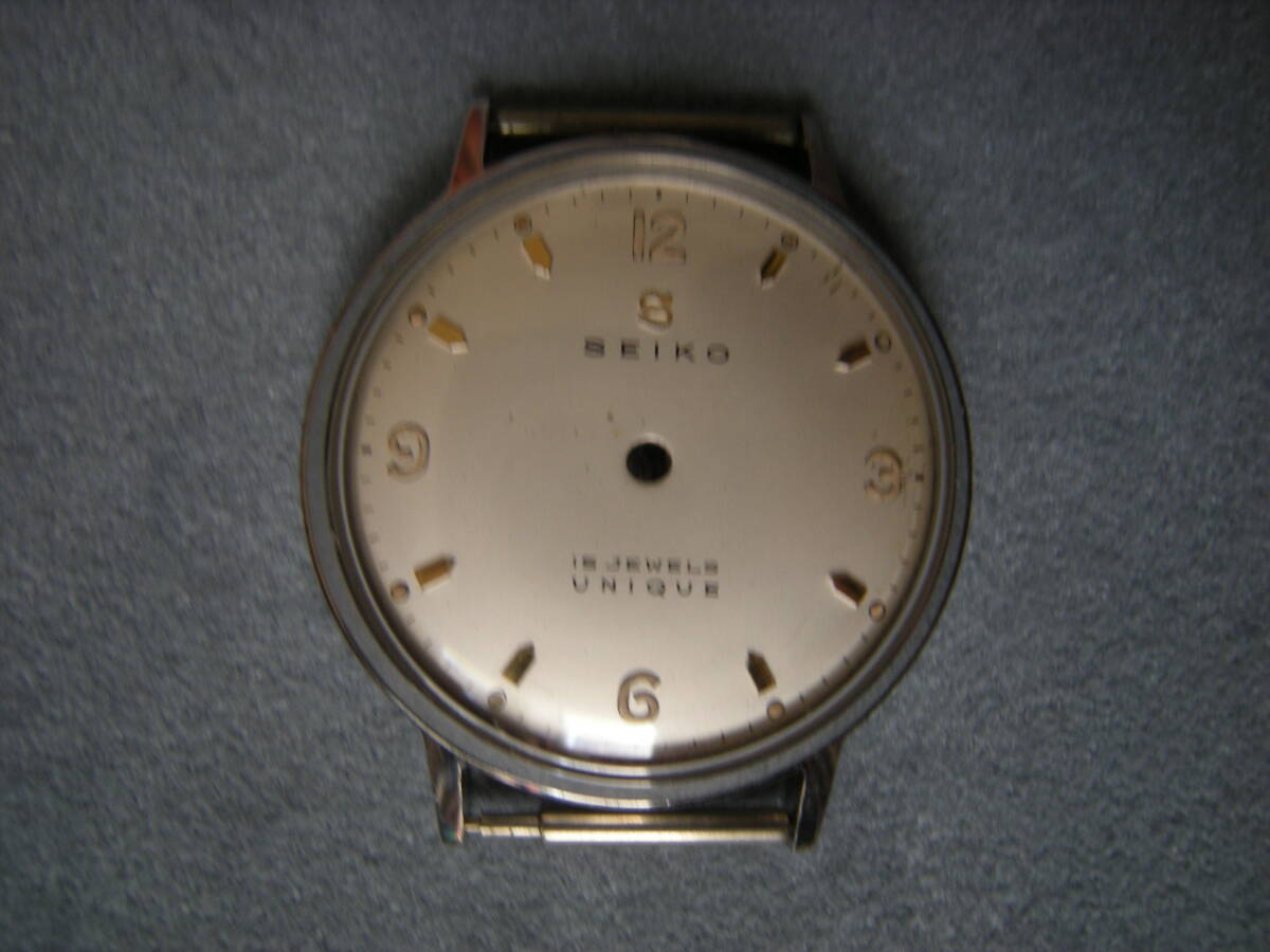 京都の時計屋さん 未使用 SEIKO UNIQUE 文字板と 腕時計ケース 精工舎... 8741_画像6