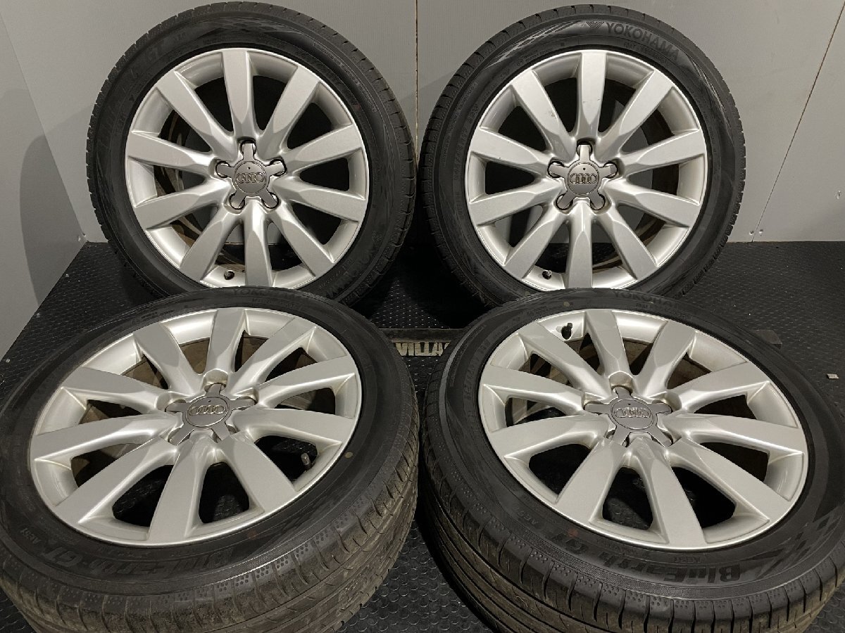 【YOKOHAMA BluEarth-GT AE51 245/45R17】夏タイヤ【audi A4 Sライン 純正ホイール 17インチ 8J5HPCD112+47】20年製 バリ溝　(MTO150)_画像1