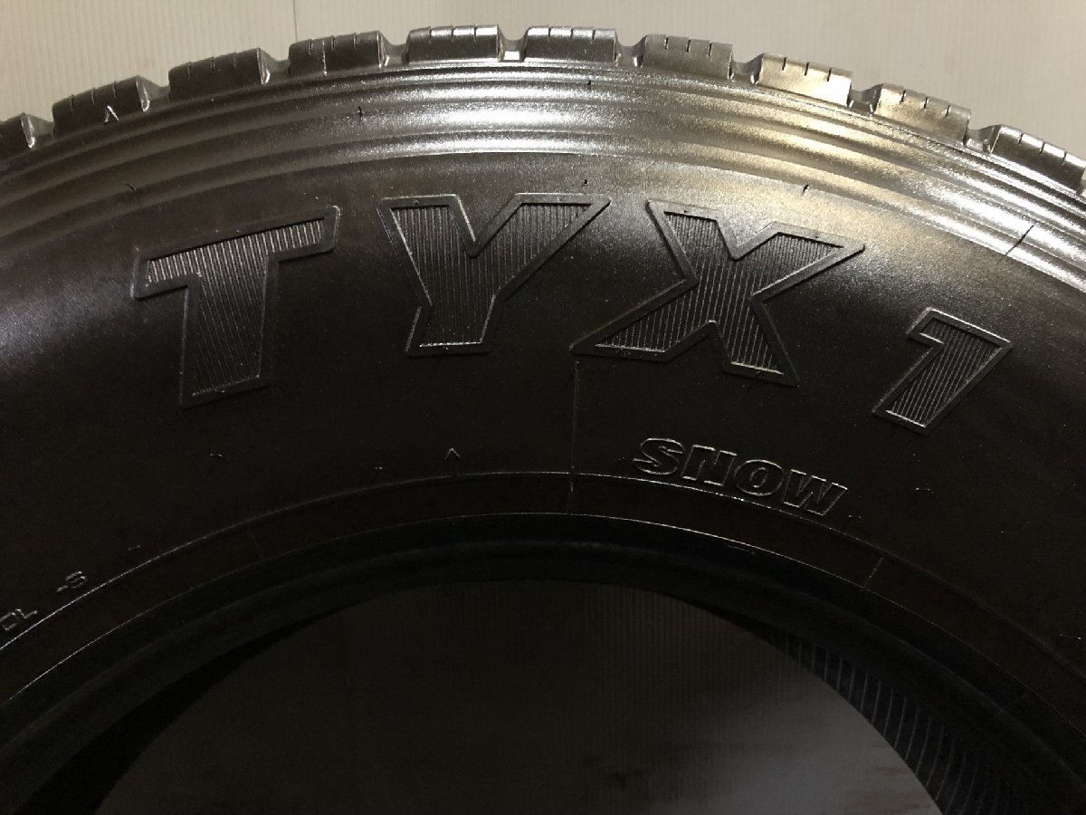 札幌発 引取OK YK TYX1 11R22.5 16PR 22.5インチ トラックタイヤ オールシーズン 夏タイヤ 2本 23年製 バリ溝 大型ダンプ トラック(KTS026)_画像7