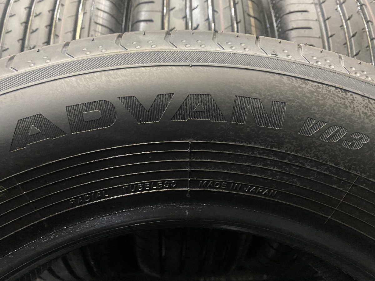 新車外し YOKOHAMA ADVAN V03 225/65R17 102H 17インチ 夏タイヤ 4本 23年製 ハリアー RAV4 エクストレイル等 (VTK974)の画像8