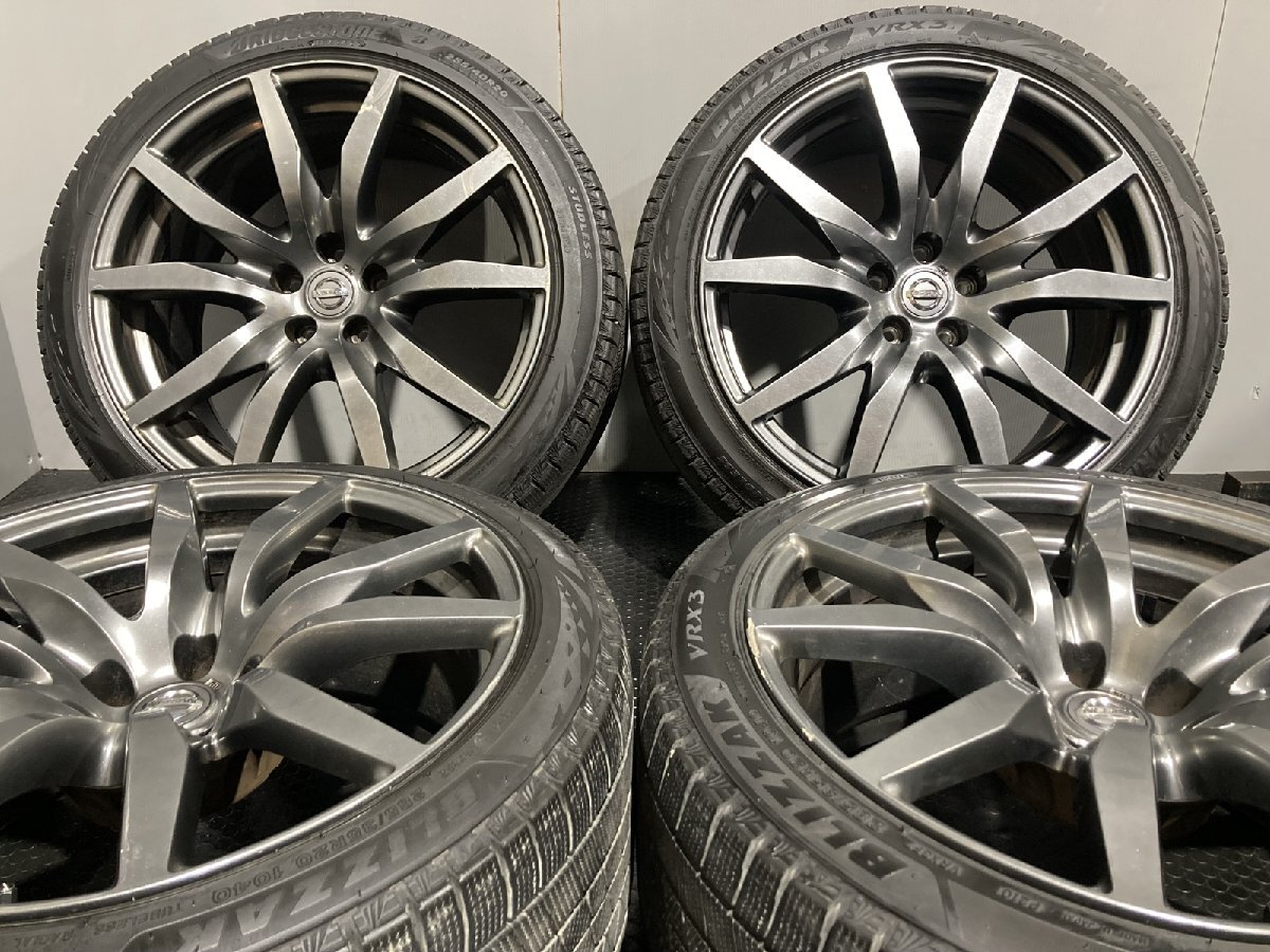 【BS VRX3 255/40R20 285/35R20】スタッドレス【日産 R35 GT-R 中期 純正ホイール 20インチ 9.5J/10.5J5HPCD114.3+45/+25】バリ溝 MTJ543KS_画像1