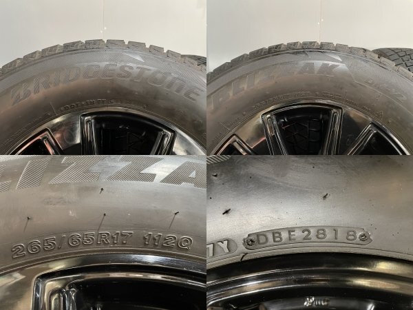 【BS DM-V2 265/65R17】スタッドレス【KOSEI ベアロックDD 17インチ 4本 7.5J6HPCD139.7+20】ブラック ランクルプラド等　(MTG570MY)_画像10