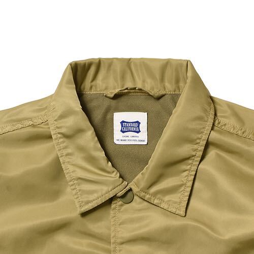 スタンダードカリフォルニア/StandardCalifornia SD Logo Patch Coach Jacket -Official Store Limited beige XL 限定 コーチジャケット の画像7