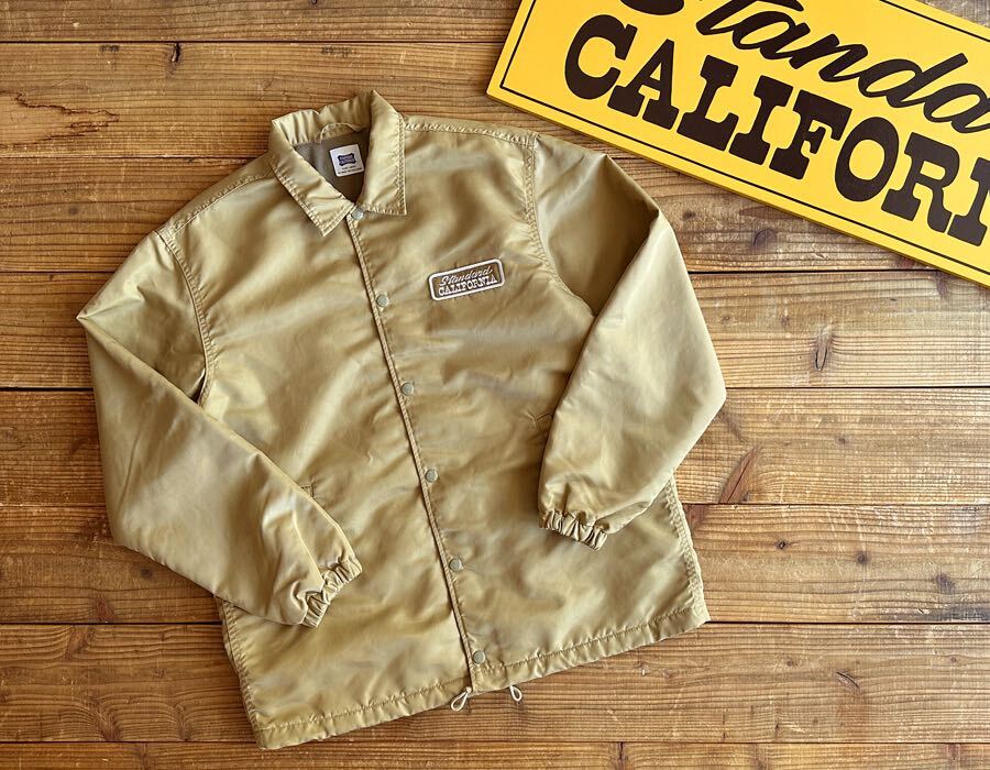 スタンダードカリフォルニア/StandardCalifornia SD Logo Patch Coach Jacket -Official Store Limited beige XL 限定 コーチジャケット の画像1