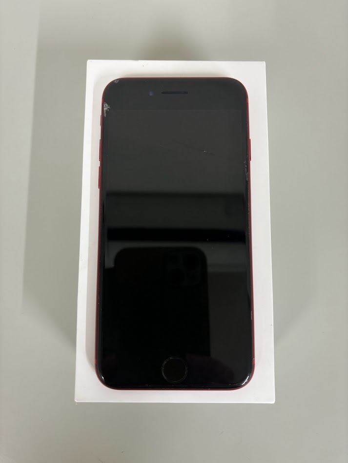 iPhone8 中古 ジャンク品 アクティベーションロック 画面割れ 箱付 256GB RED 赤の画像6