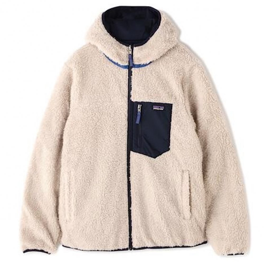 【XLサイズ】 patagonia キッズ リバーシブル レディフレディフーディ フリース パーカー 68095 NENA レトロX_画像2