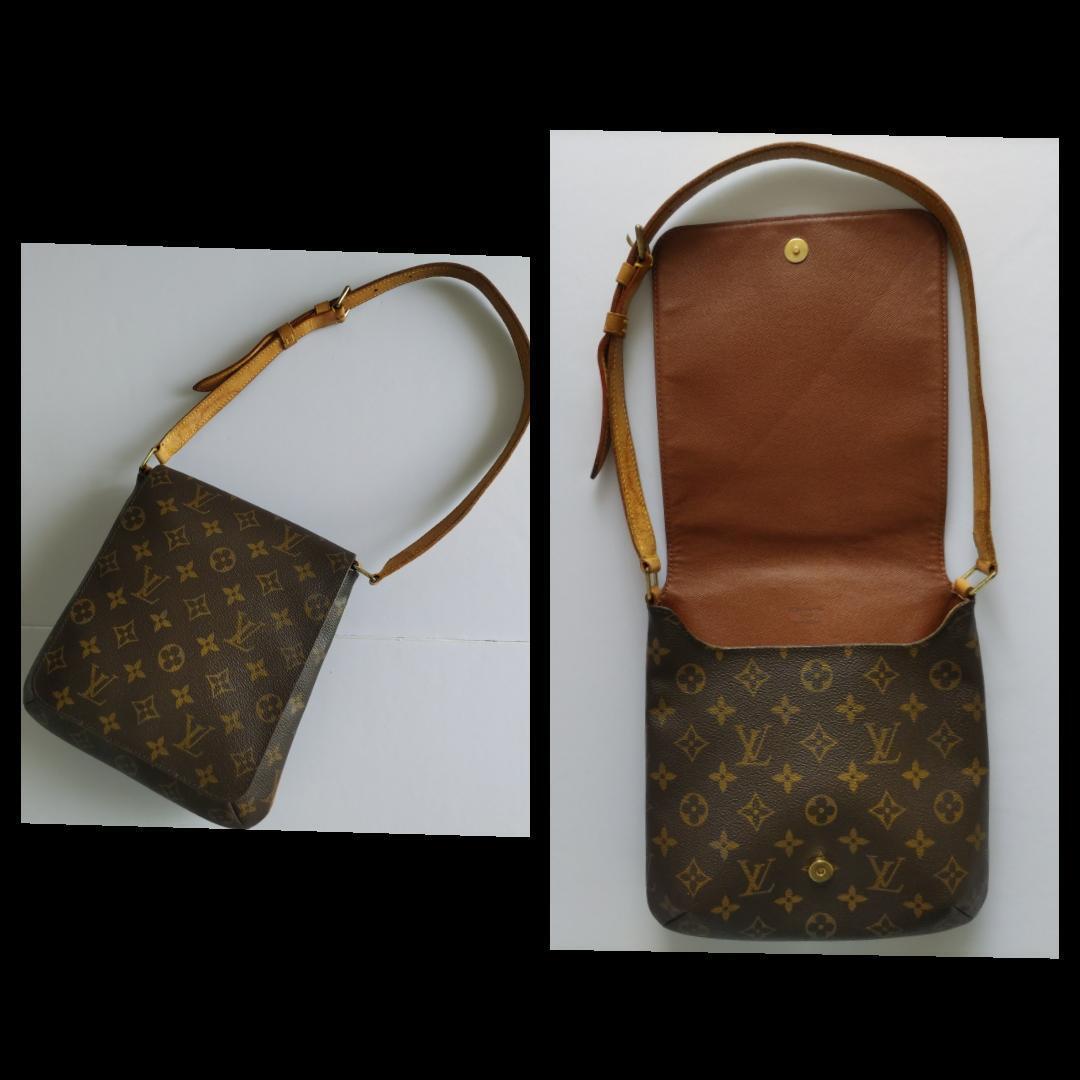 1円～鑑定済・希少・美品 LOUIS VUITTON ルイヴィトンモノグラム ミュゼット・サルサ ショルダーバッグ ショートストラップ 廃版品 M51528の画像4