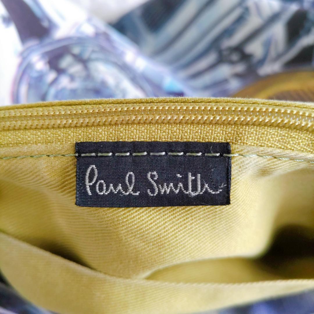 美品 希少 Paul Smith ポールスミス ヘッドライトデザイン 転写プリント ショルダーバック マルチカラー メンズ レディース 男女兼用_画像10