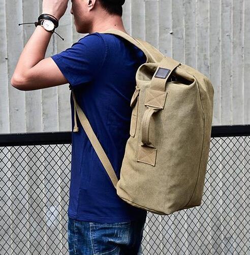 1 jpy ~ rucksack (F40) less .× canvas men's rucksack high capacity waterproof rain cover .. cotton canvas backpack 