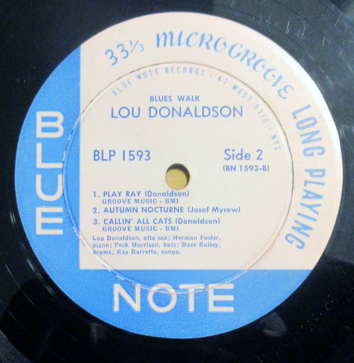 レコード〈 LP〉ルー・ドナルドソン（LOU DONALDSON) BLUES WALK (BLUE NOTE 1953)_画像6