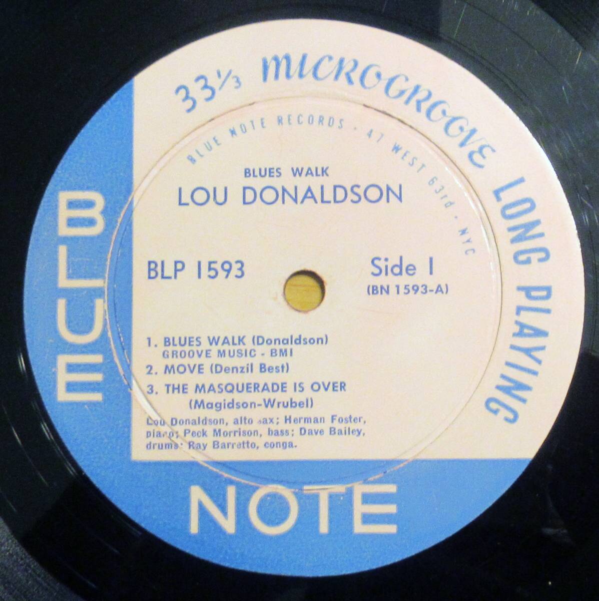 レコード〈 LP〉ルー・ドナルドソン（LOU DONALDSON) BLUES WALK (BLUE NOTE 1953)_画像4