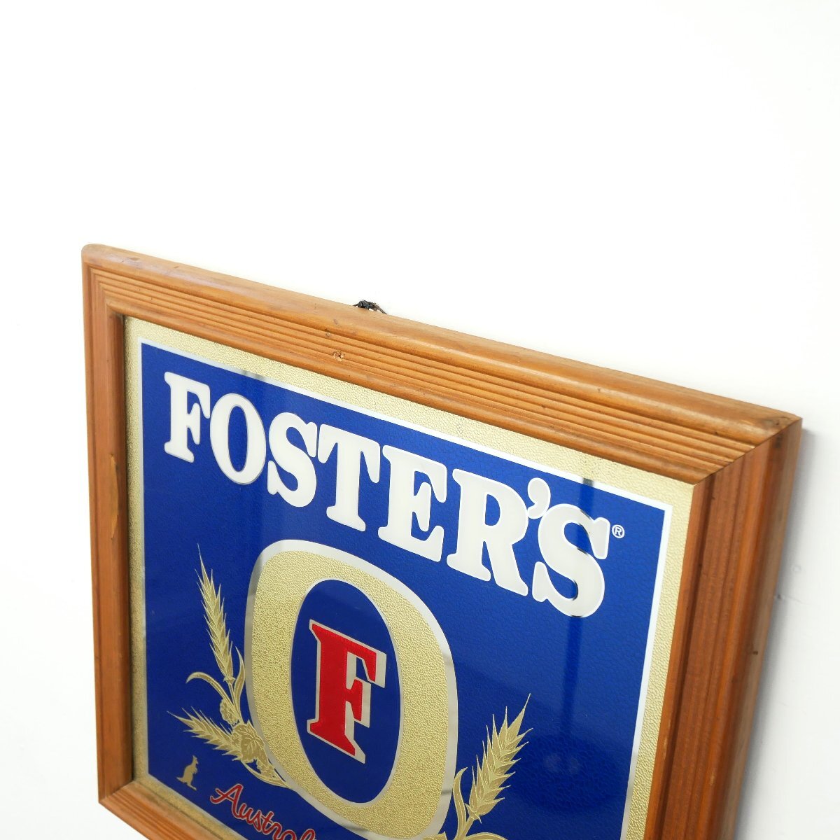 豊富な商品から FOSTER'S フォスターズ ヴィンテージ パブミラー 看板