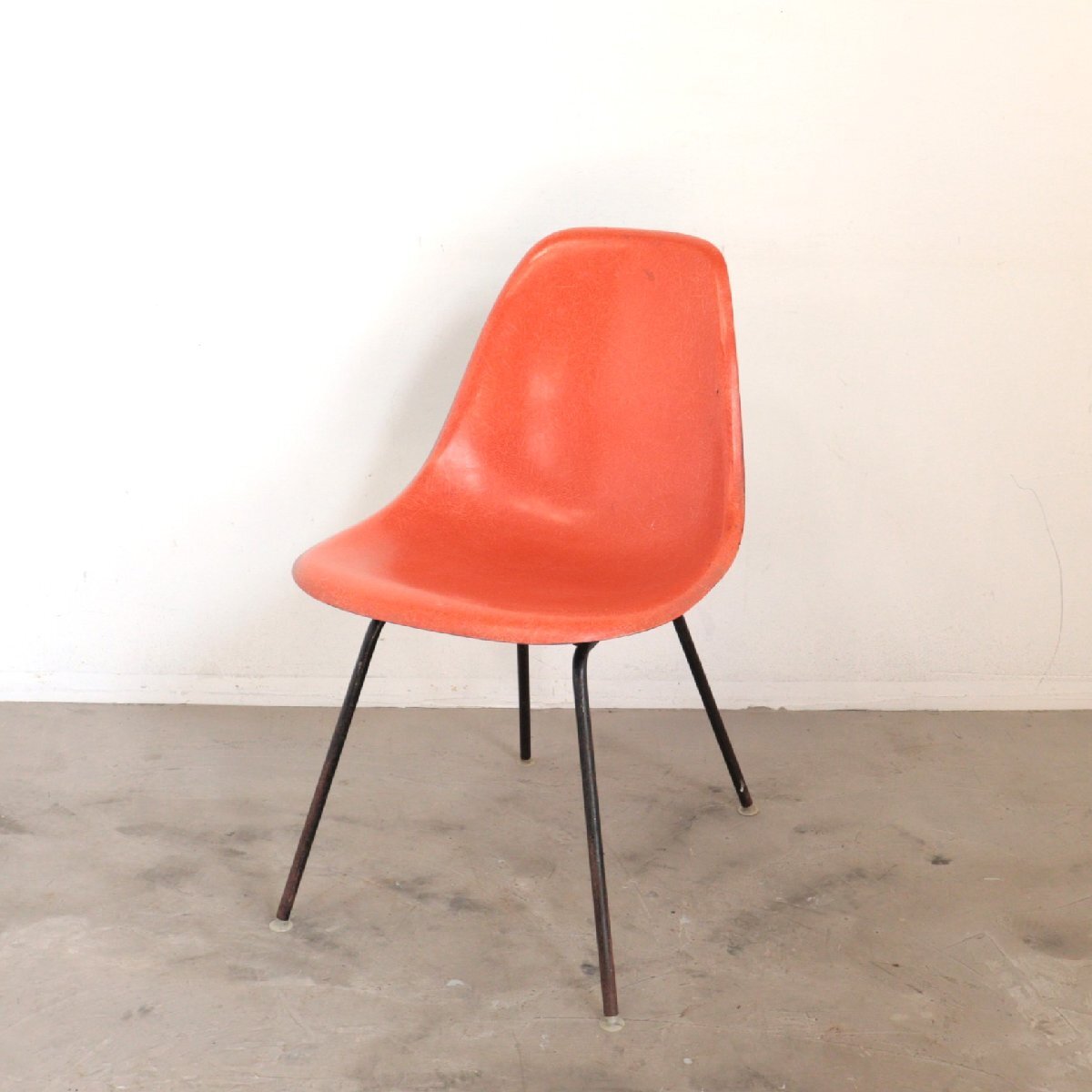 70s ヴィンテージ Herman Miller イームズ シェルチェア Hベース / ハーマンミラー 3rd 2rd FRPミッドセンチュリー 椅子 #506-209-91_画像1