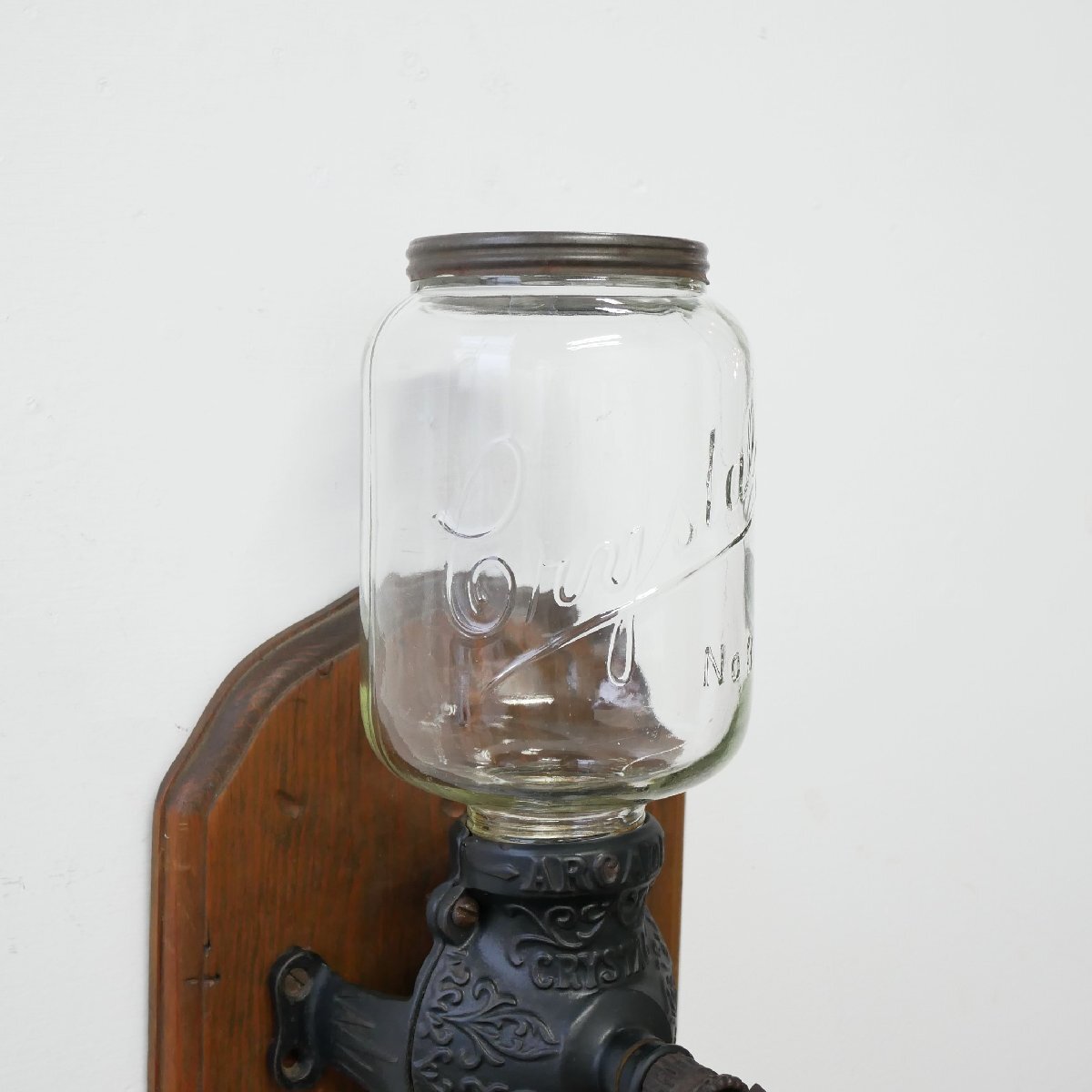 1900's アメリカ アンティーク コーヒーグラインダー Crystal No3 / ミル カフェ ディスプレイ小物 キッチン雑貨 #506-62-811_画像2