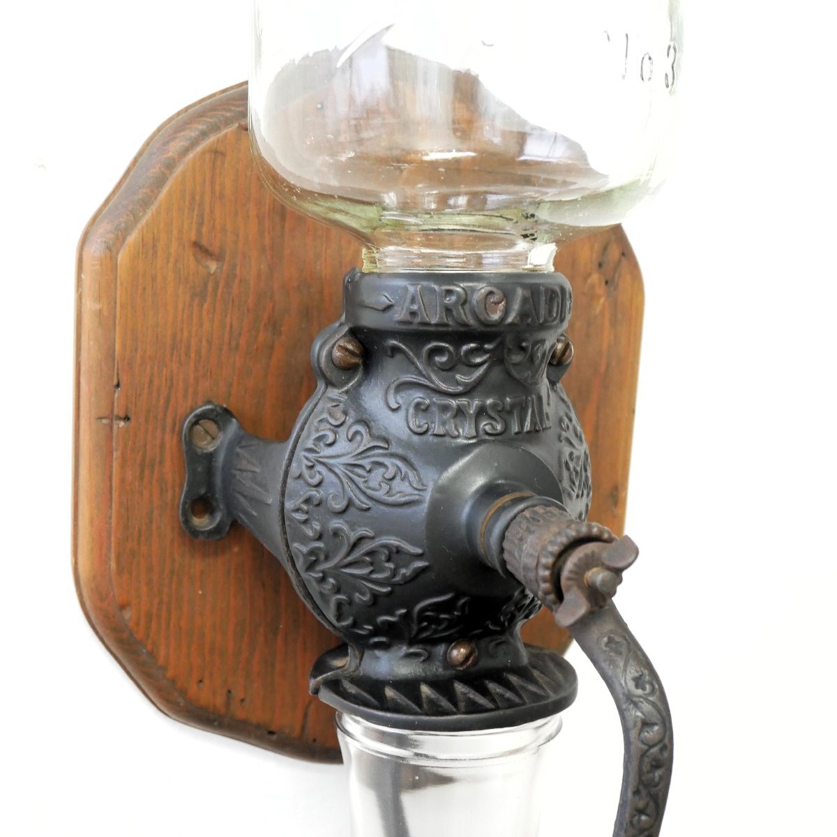 1900's アメリカ アンティーク コーヒーグラインダー Crystal No3 / ミル カフェ ディスプレイ小物 キッチン雑貨 #506-62-811_画像5