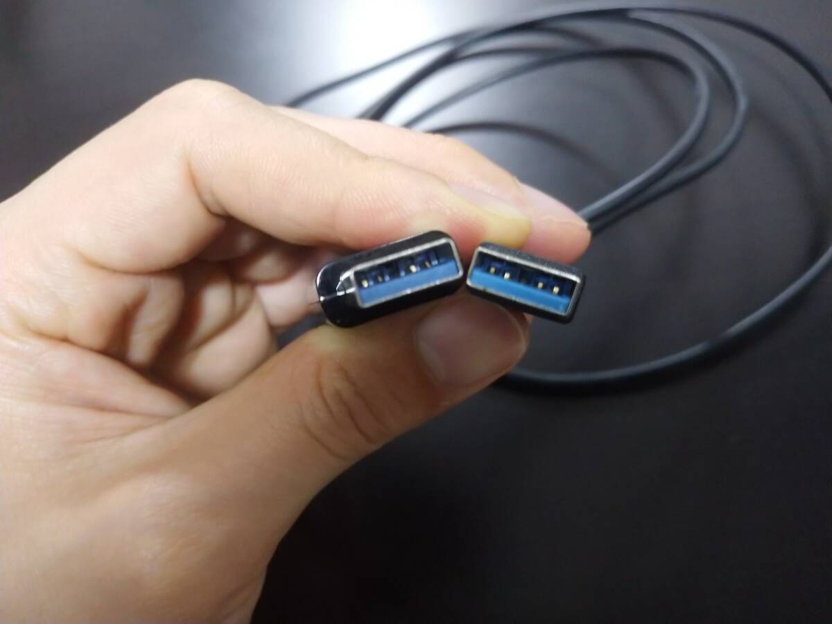[送料無料]SANWA SUPPLY 1.5m USB3.0リンクケーブル 【A】⇔【A】 ドラッグ＆ドロップ対応（ブラック） KB-USB-LINK4の画像4