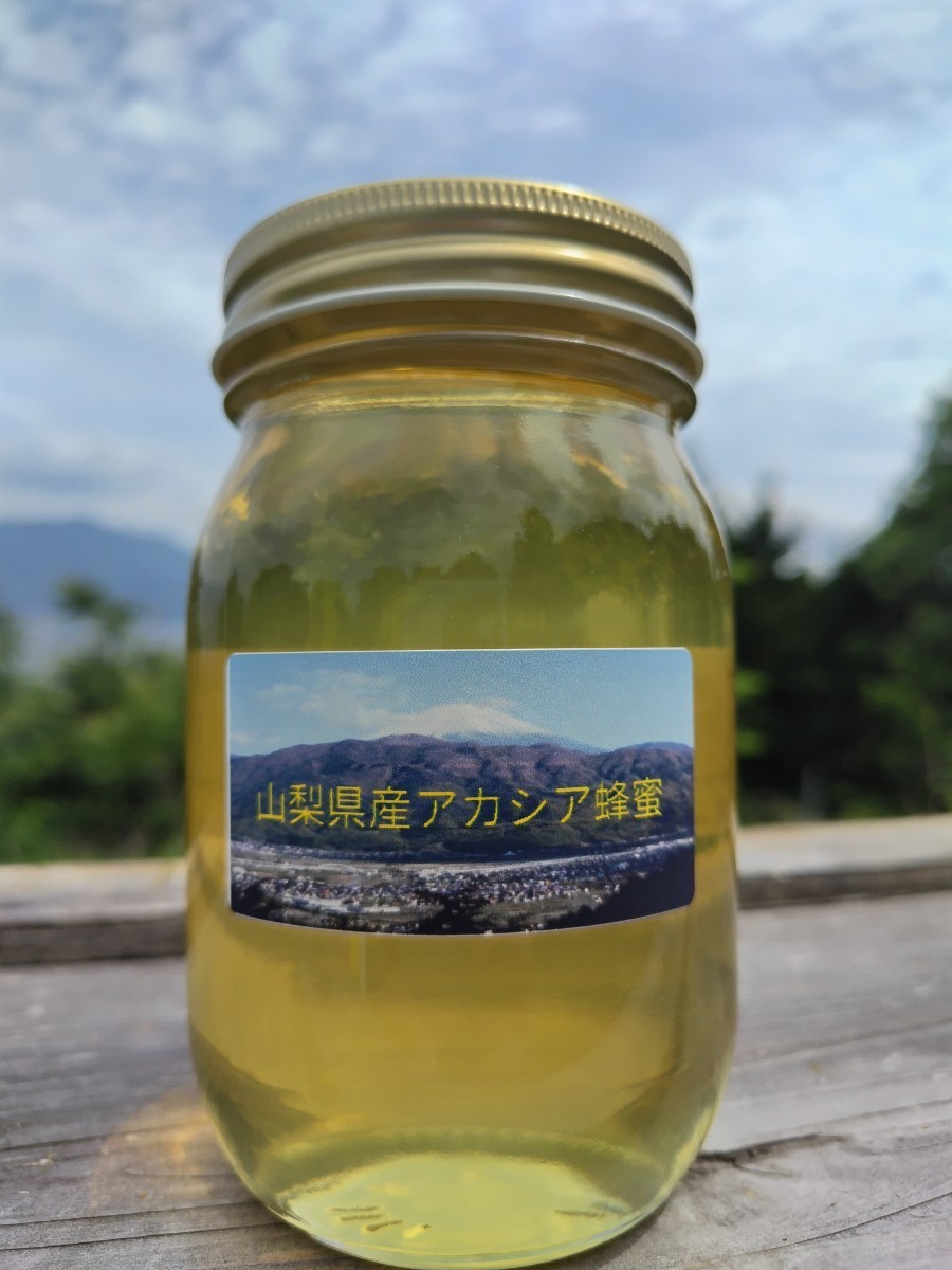 山梨県産 アカシア蜂蜜 600g（ビン） 1本入り 2023 年5月採りの画像1