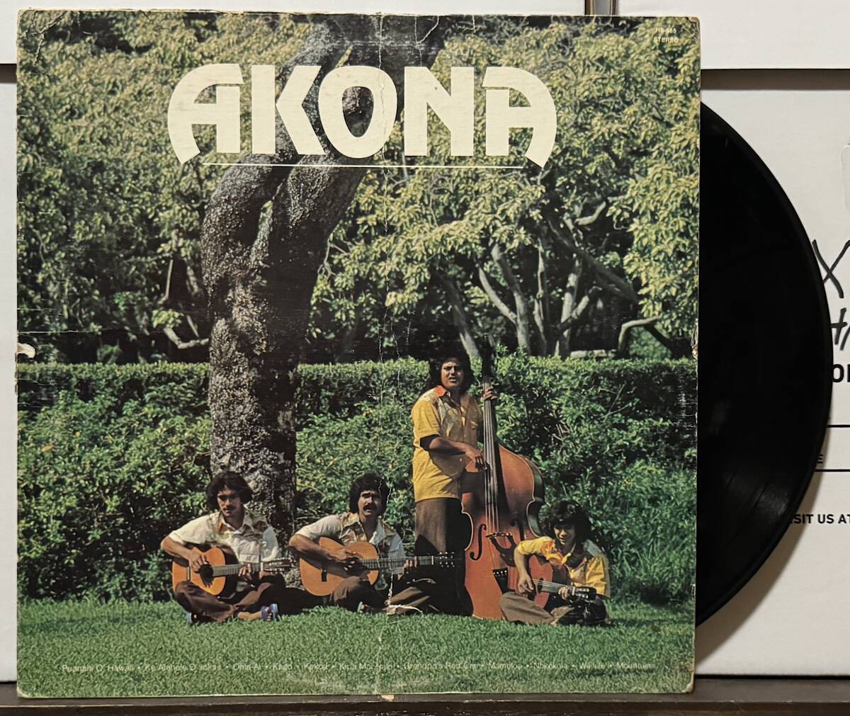 Kiho`alu Slack Key Guitar Hawaii LP Mellow Hawaiian Akona ハワイレコードの画像1