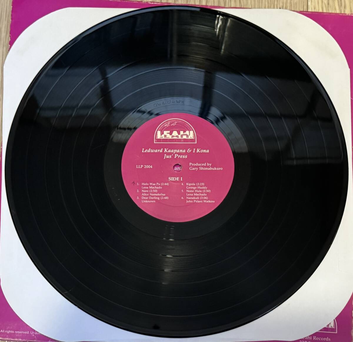 Kiho`alu Slack key Guitar Hawaii LP Mellow Hawaiian Ledward Kaapana & I Kona/Jus\' Press Гаваи запись 