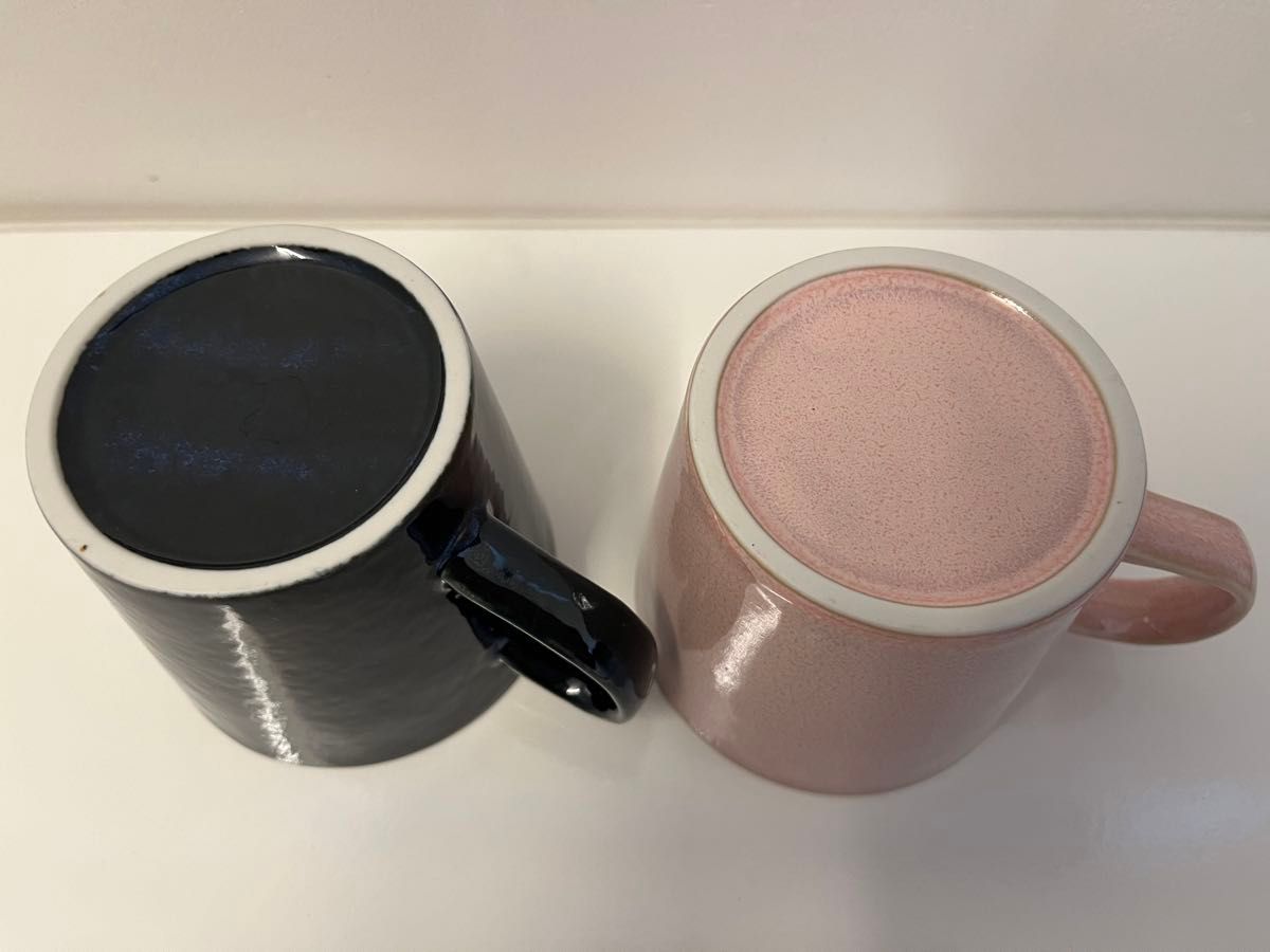 美濃焼　aito 製作所ペアマグカップ　ネイビーとピンク　　未使用品