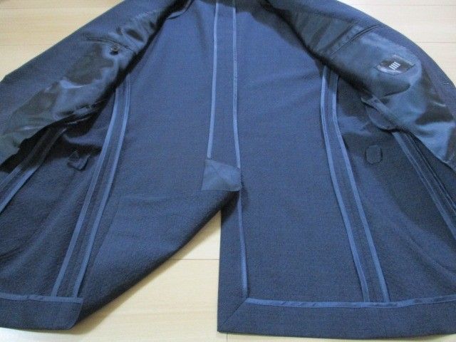 スーツセレクト ネイビー 濃紺 ジャケット Y5(170) 春夏 美品