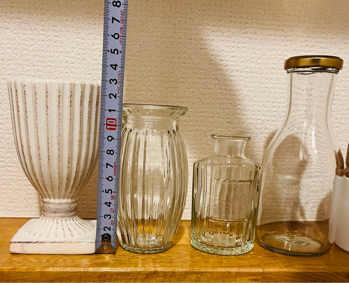 空瓶　ガラス　陶器　アロマディフューザー の空瓶　花瓶　5点セット　まとめ売り
