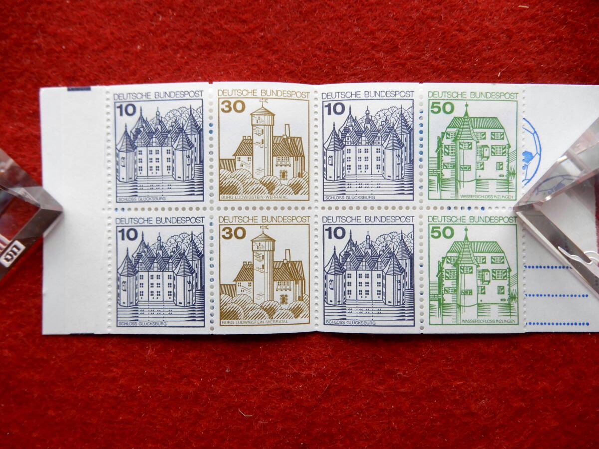 西ドイツ普通切手切手帳　10Pf切手4枚、30Pf切手2枚、50Pf切手2枚_画像4