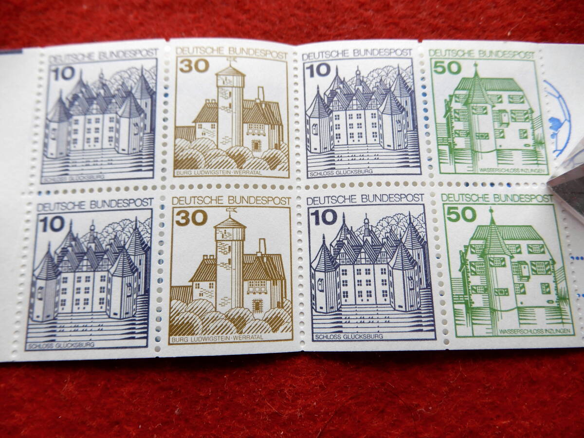 西ドイツ普通切手切手帳　10Pf切手4枚、30Pf切手2枚、50Pf切手2枚_画像5