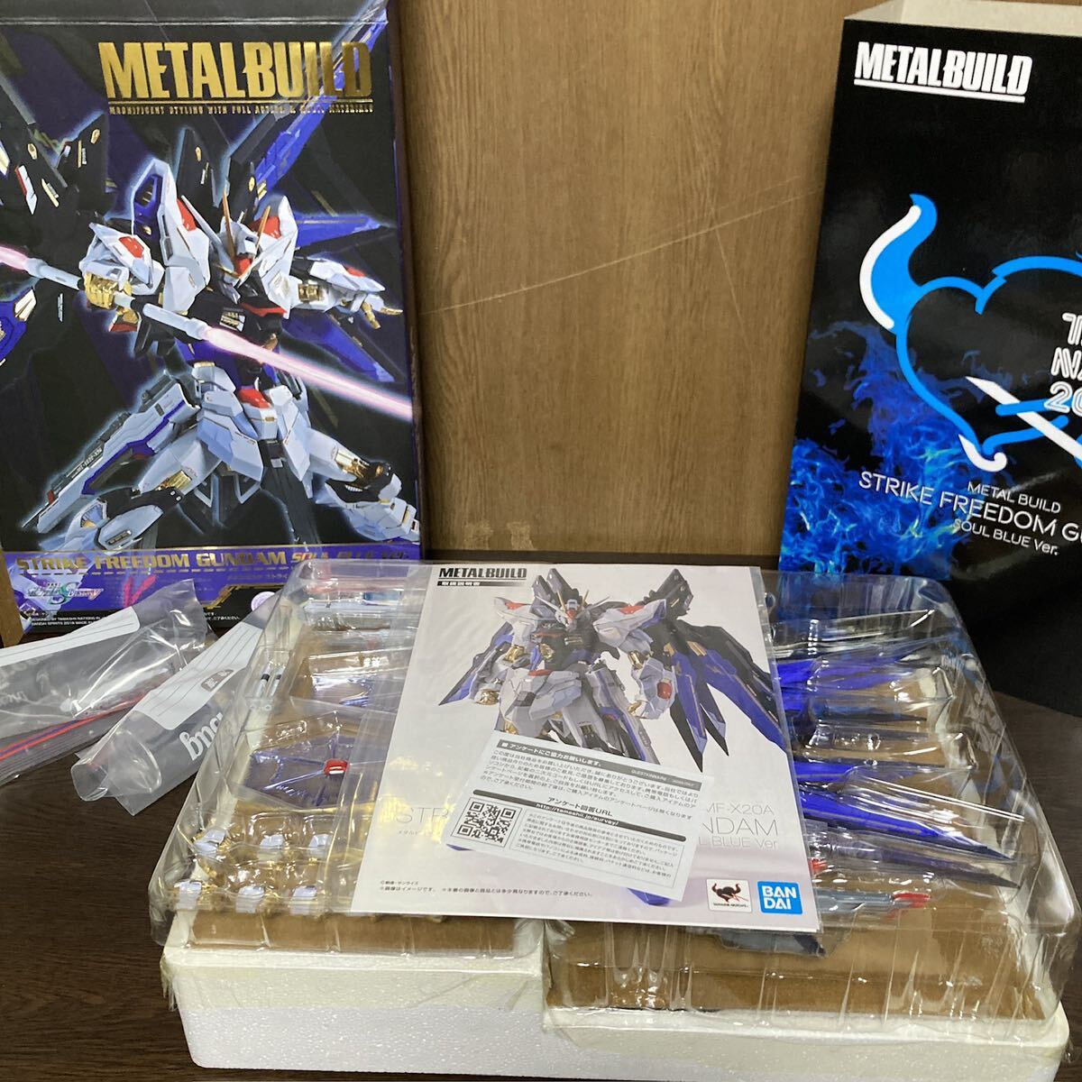 BANDAI METAL BUILD Strike freedom Gundam SOUL BLUE Ver. extra attaching Mobile Suit Gundam SEEDDESTINY Bandai metal build rare goods 