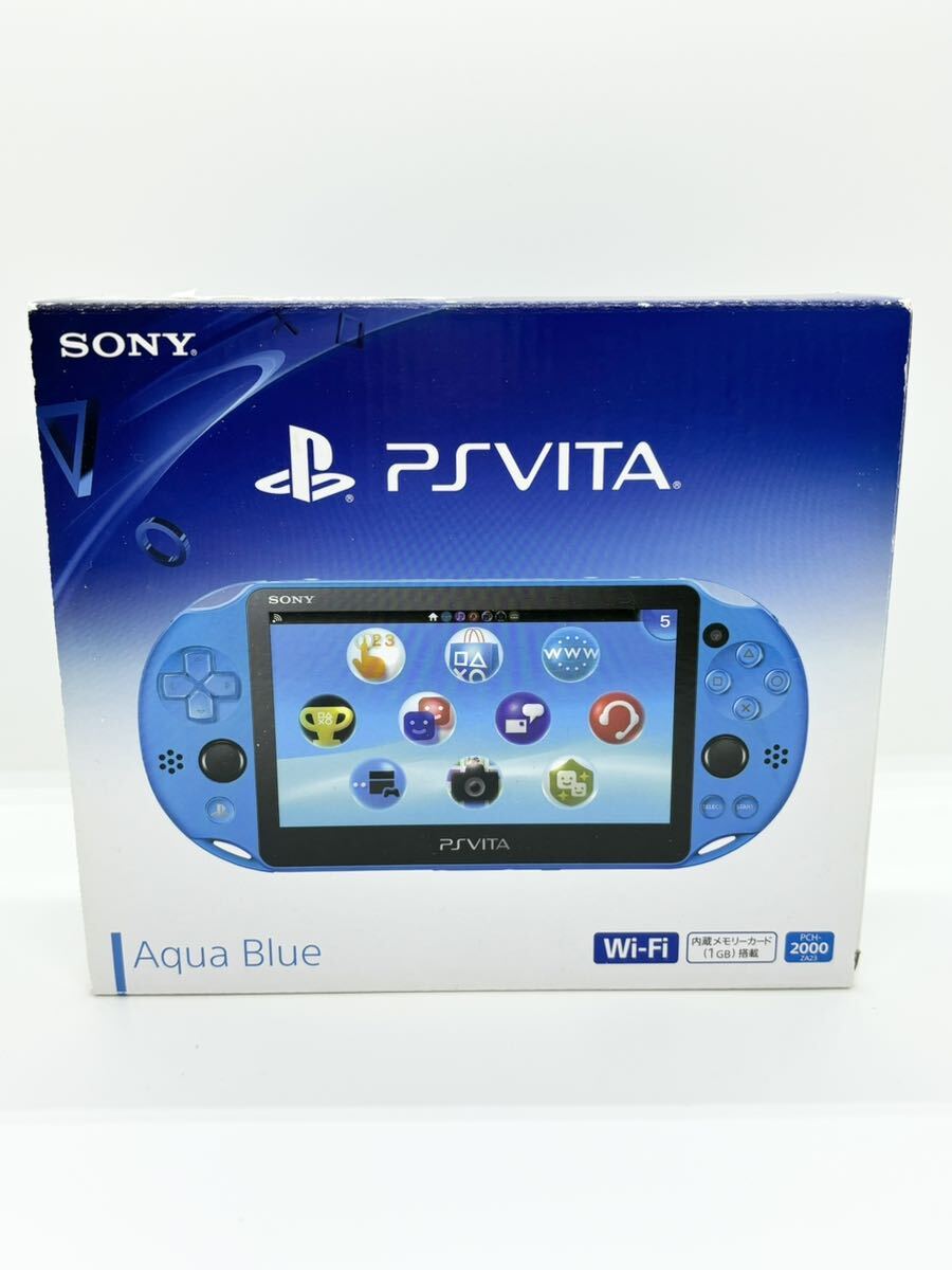 【美品】PlayStation Vita Wi-Fiモデル pch-2000アクアブルー _画像1