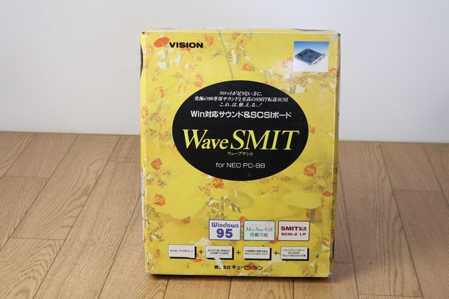 【QVISION wave SMIT】PC-98 win対応サウンド＆SCSIボード 未チェック!! 管Z8084の画像1