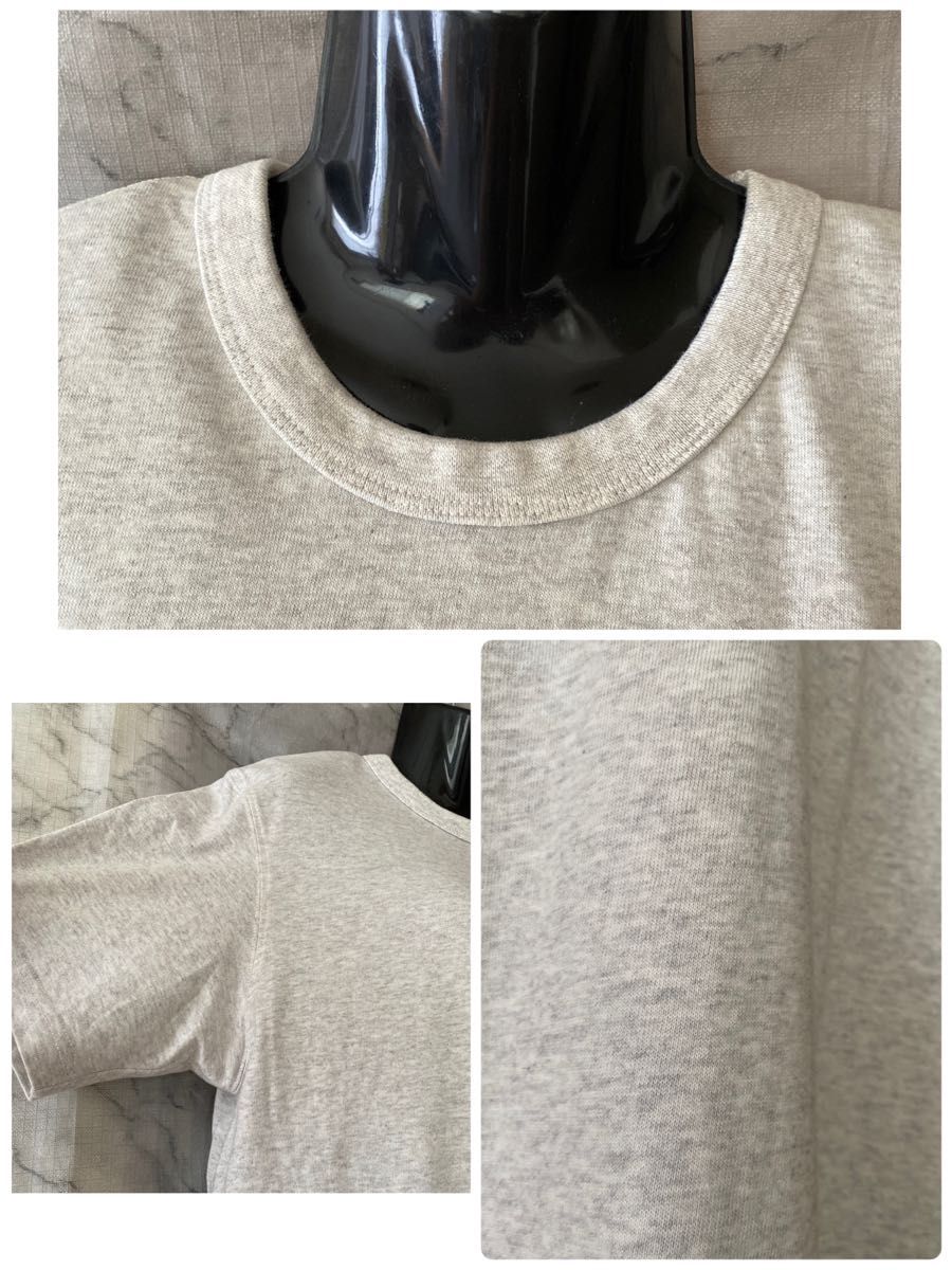 Tシャツ半袖カットソーレディース女性グレーシンプルカジュアル