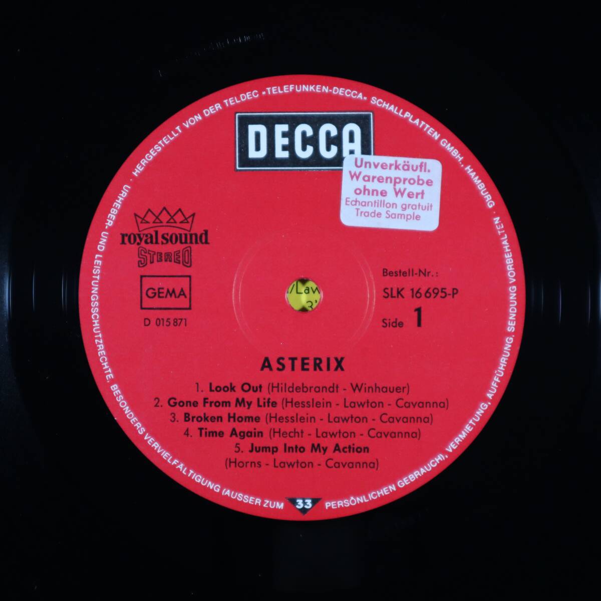 独Orig * ASTERIX * same * GER Decca 1970年 Lucifer’s Friend前身 ジャーマン・ハード・プログレ プロモ美盤!!の画像3