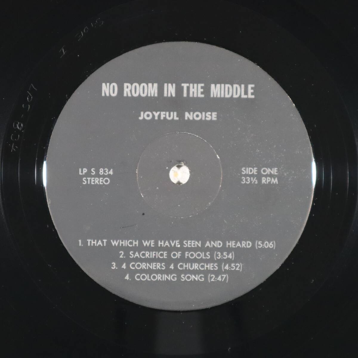 米Orig * JOYFUL NOISE * No Room In The Middle * US 自主盤 1976年 Xianフォーク・メロウ・プログレ イン・シュリンク!!の画像4