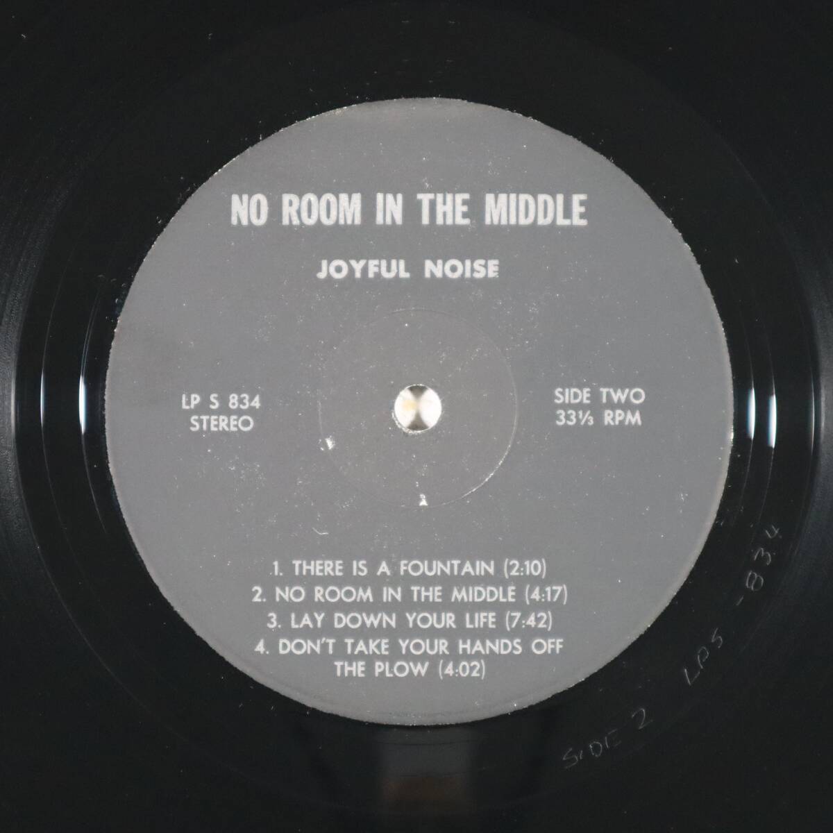 米Orig * JOYFUL NOISE * No Room In The Middle * US 自主盤 1976年 Xianフォーク・メロウ・プログレ イン・シュリンク!!の画像5