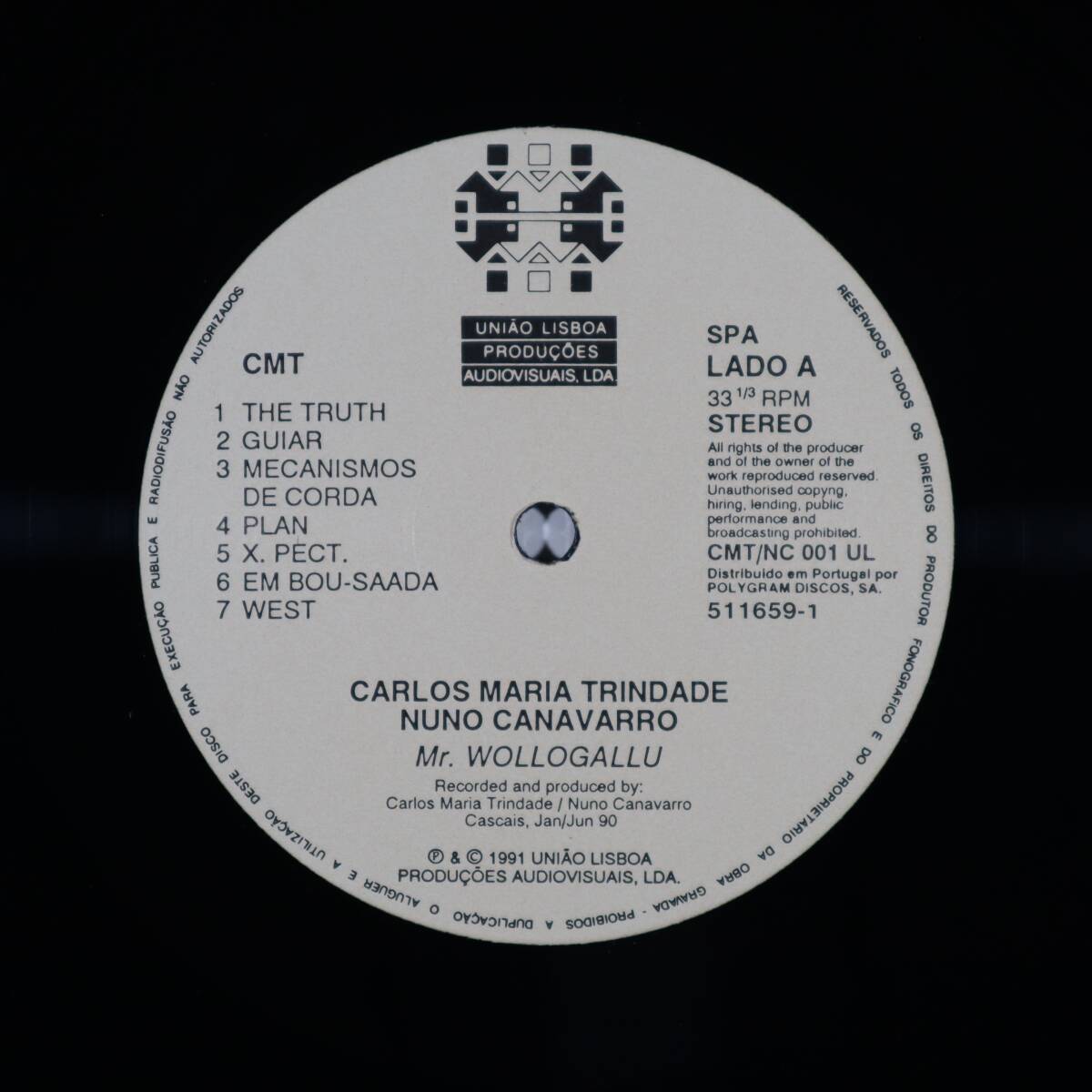 欧Orig * CARLOS MARIA TRINDADE/NUNO CANAVARRO * Mr. Wollogallu * POR Uniao Lisboa 1991年 音響系アンビエント抽象的New Age 美品!!の画像4