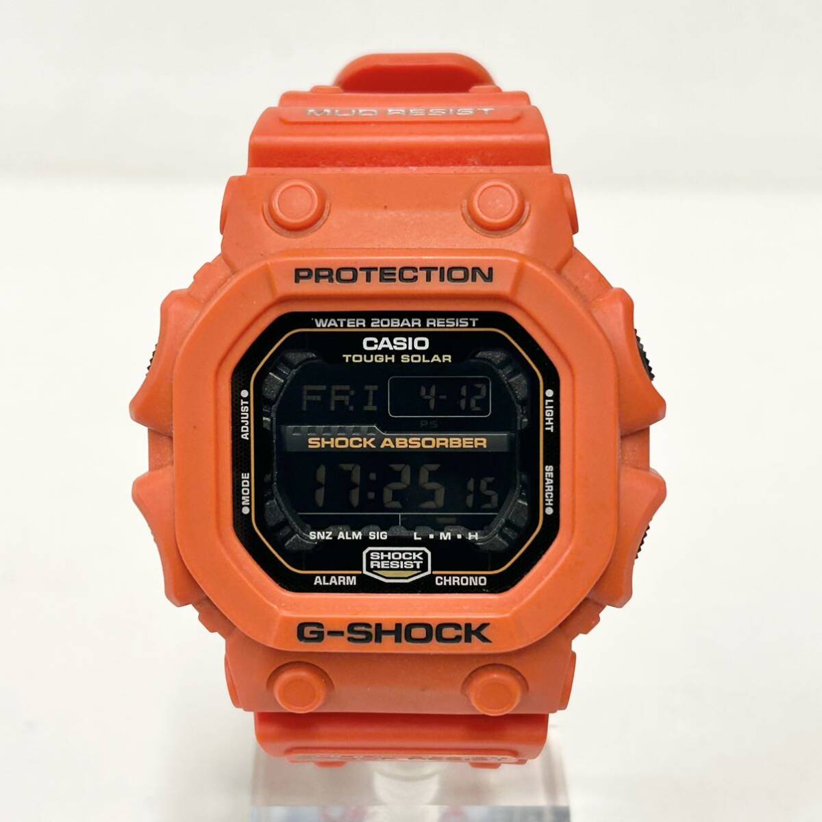 【1円スタート！！】カシオ GX-56 ジーショック レッド オレンジ ソーラー 51mm デジタル 腕時計 CASIO G-SHOCK ビッグサイズの画像2