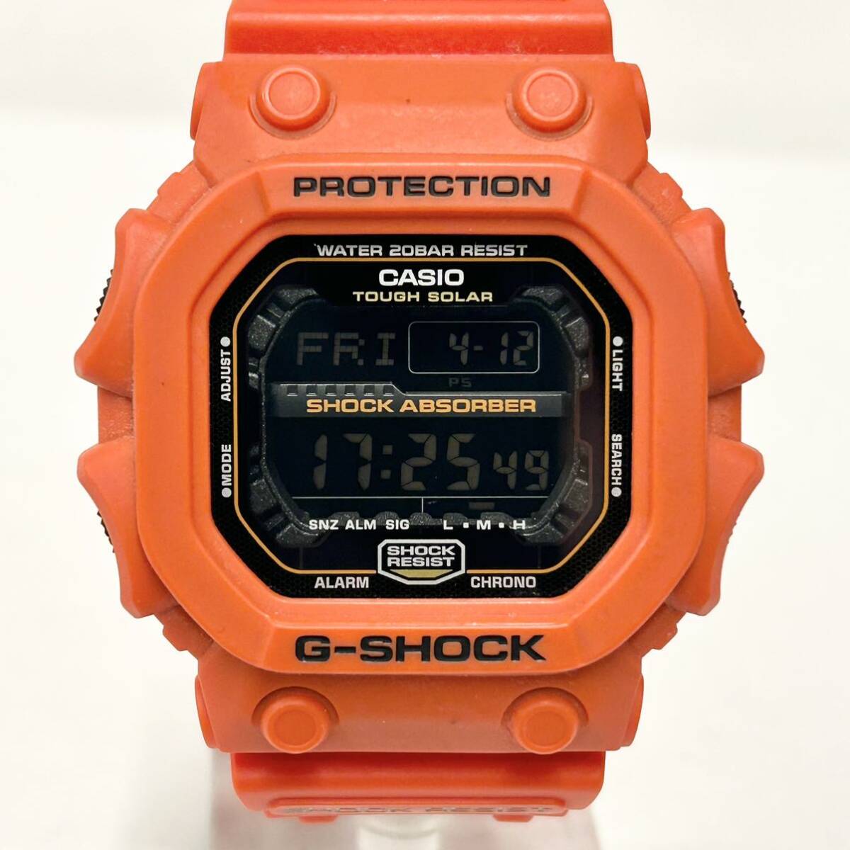 【1円スタート！！】カシオ GX-56 ジーショック レッド オレンジ ソーラー 51mm デジタル 腕時計 CASIO G-SHOCK ビッグサイズの画像5