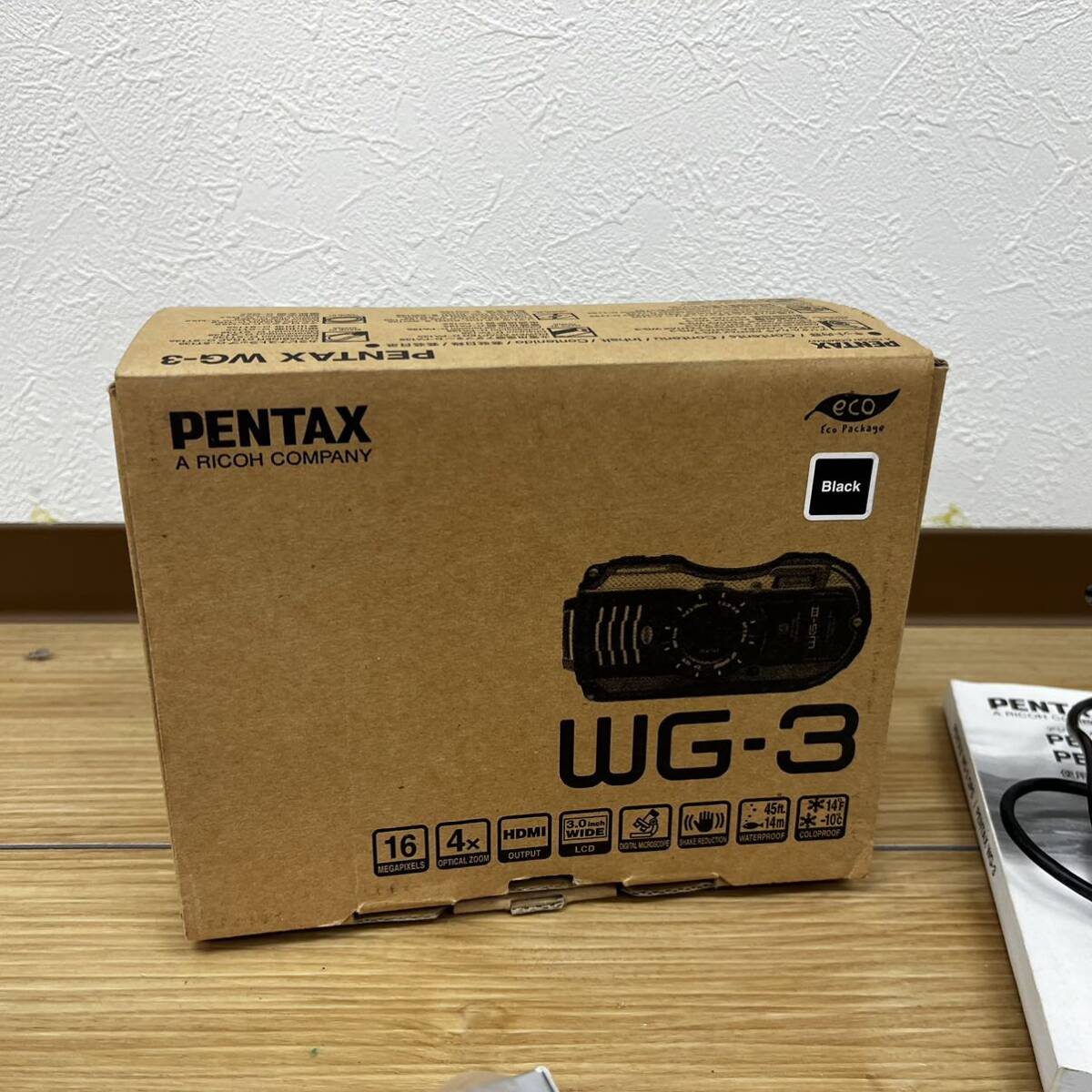 か012 PENTAX WG-3 ブラック 防水コンパクトデジタルカメラの画像8