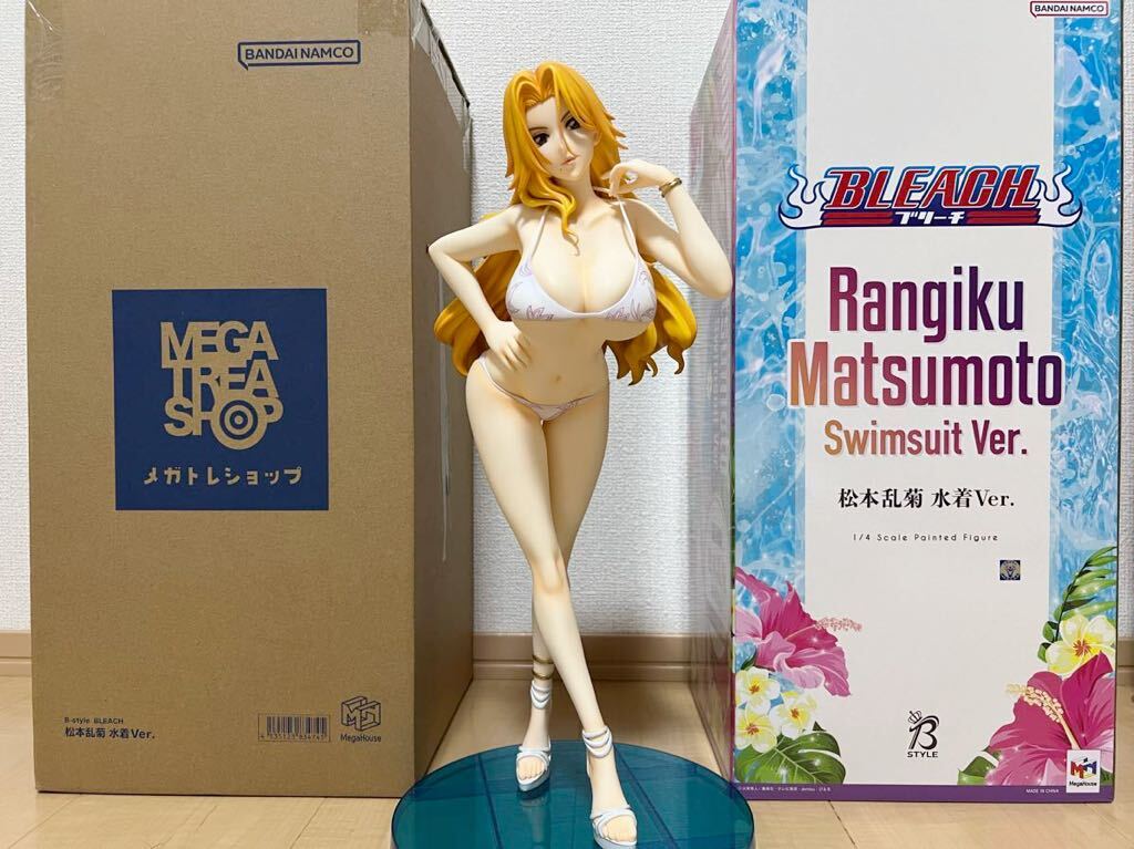 B-style BLEACH 松本乱菊 フィギュア 水着Ver. 1/4 FREEing フリーイング 中古開封品_箱、ブリスター完備です。