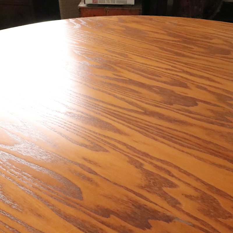【1960's イギリス製】希少美品 小ぶりなラウンドテーブル/キッチン ダイニングテーブル/カフェテーブル/円卓/チーク/英国ヴィンテージ家具の画像8