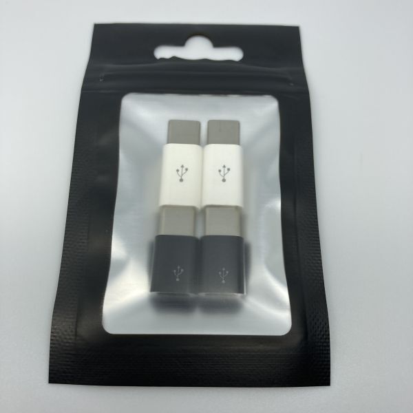 Micro-BType-Cに変換出来るアダプター！MicroUSB 変換アダプター充電 コネクター 端子Android スマホ 2カラー4個セット！⑤の画像6