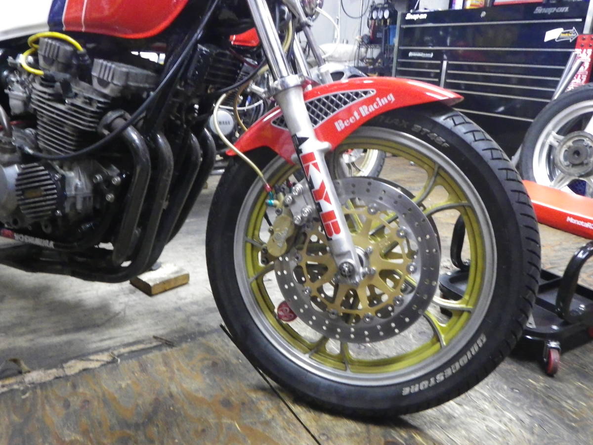 三協オート  RZ250/350 大 径320ローター用サポート ブレンボ４P   検 XJ400 当時 BEET ハリケーン ヨシムラ セレクトの画像3