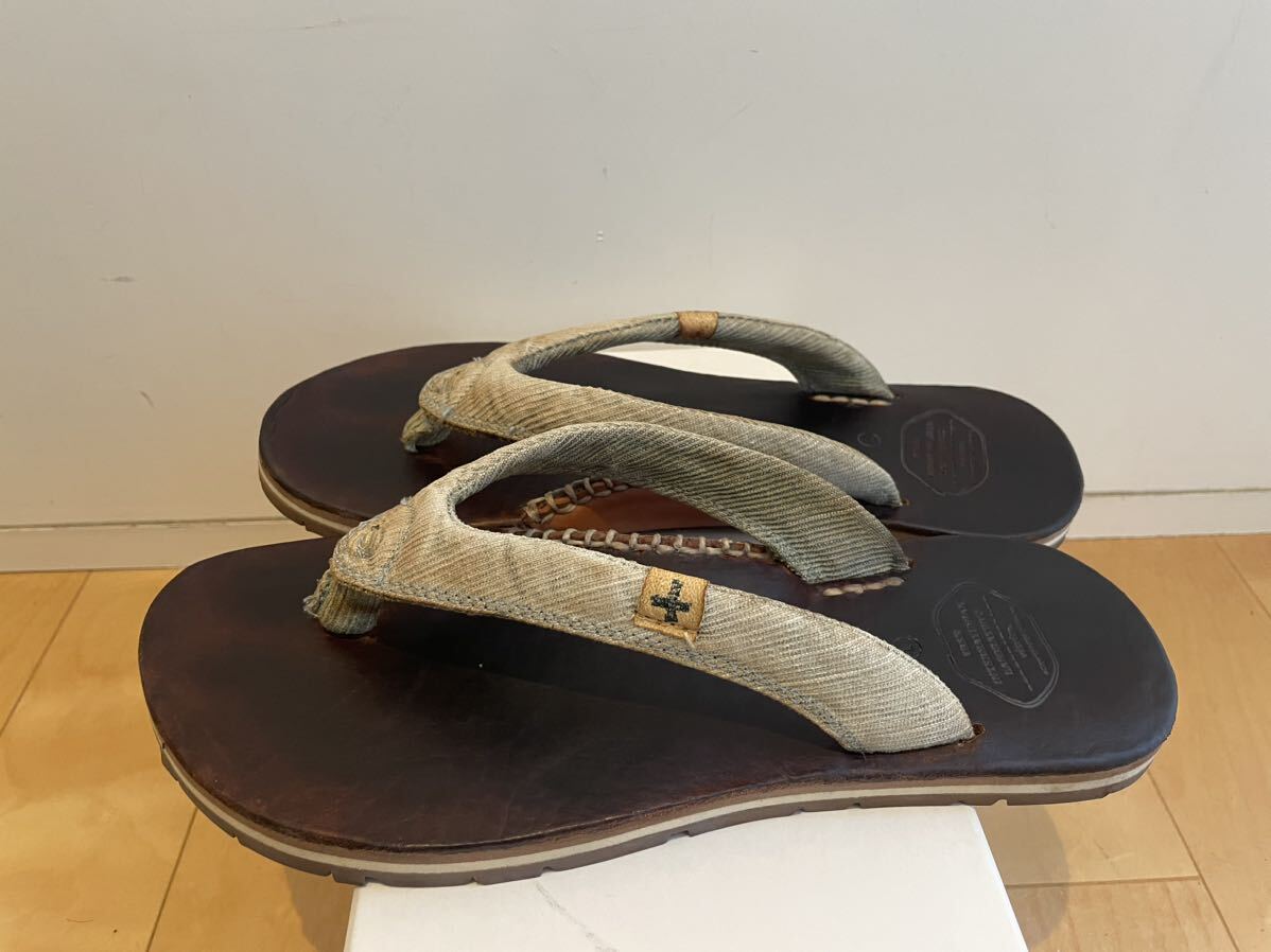 visvim LAMA SANDAL-FOLK LT. INDIGO LサイズBRIGADIER FLUXUS泥染 藍染中村ヒロキICT FILサンダル の画像1