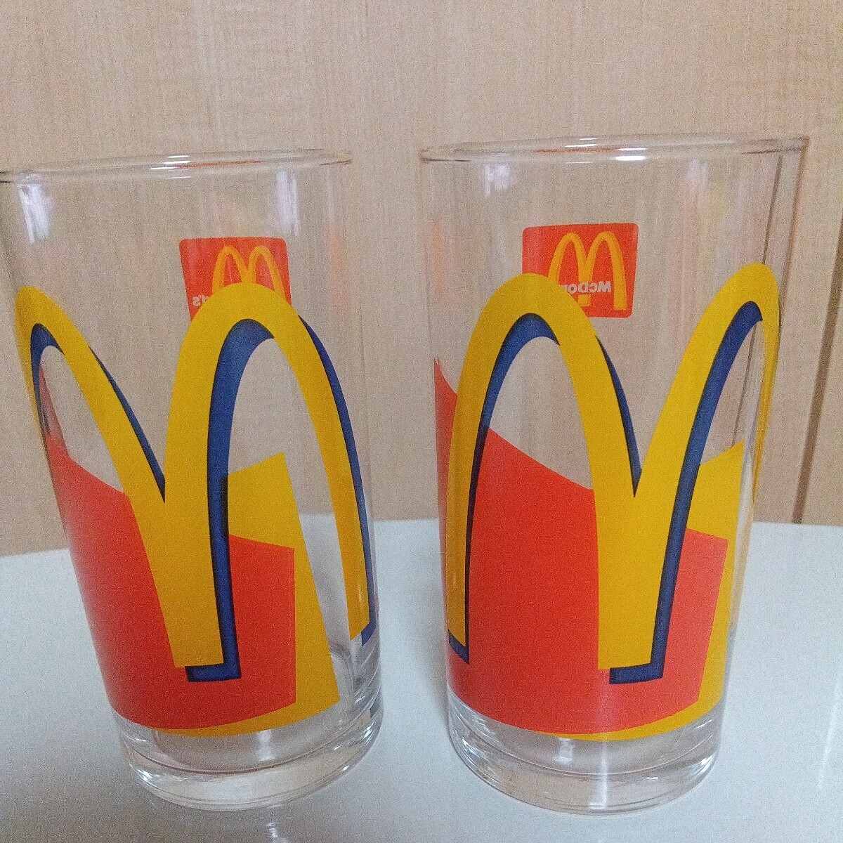 マクドナルド グラス 2個セット レトロ レアの画像1