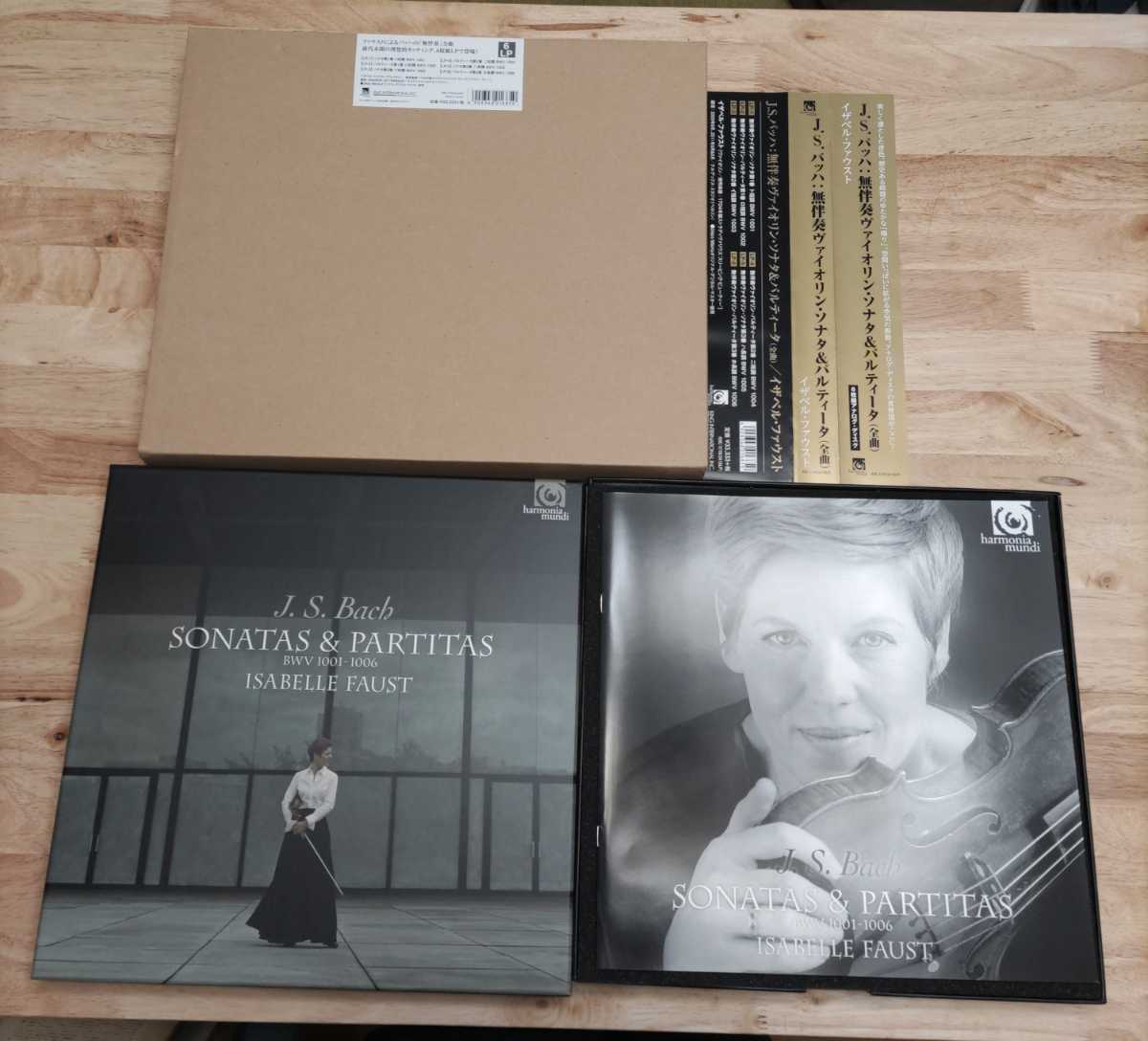 LP ISABELLE FAUST plays BACH イザベル・ファウスト 無伴奏ヴァイオリン・ソナタ[LTD.6LP w/OBI BOOKLET:専用ダンボール:harmonia mundi]の画像1