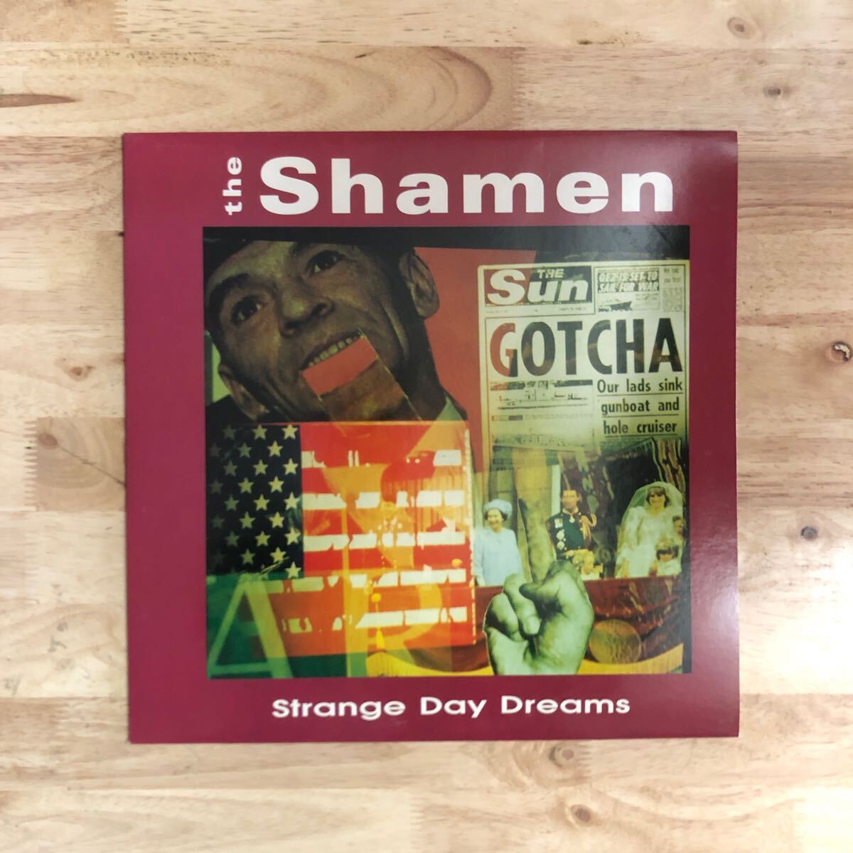 LP THE SHAMEN/STRANGE DAY DREAMS[伊ORIG:初年度'88年PRESS:INNER SLV:活動初期のサイケ~フォークロック+キッチュなアシッドハウス傑作]の画像1