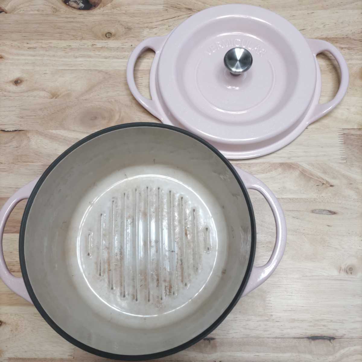 バーミキュラ オーブンポットラウンド 22cm VERMICULAR OVEN POT ROUND PINK 送料無料 匿名配送_画像2