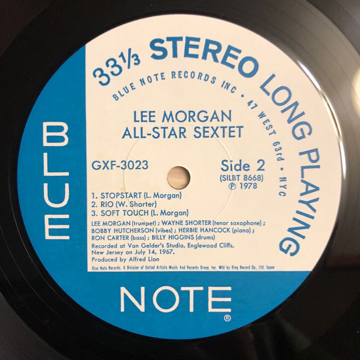 LP 美盤 LEE MORGAN リー・モーガン/ALL-STAR SEXTET[キング盤:解説付き:BLUENOTE'67録音:WAYNE SHORTER,BOBBY HUTCHERSON,HERBIE HANCOCK]の画像5